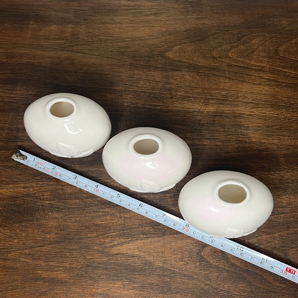 Set of 3 ceramic bud vases, VTG - Picture 5 of 8